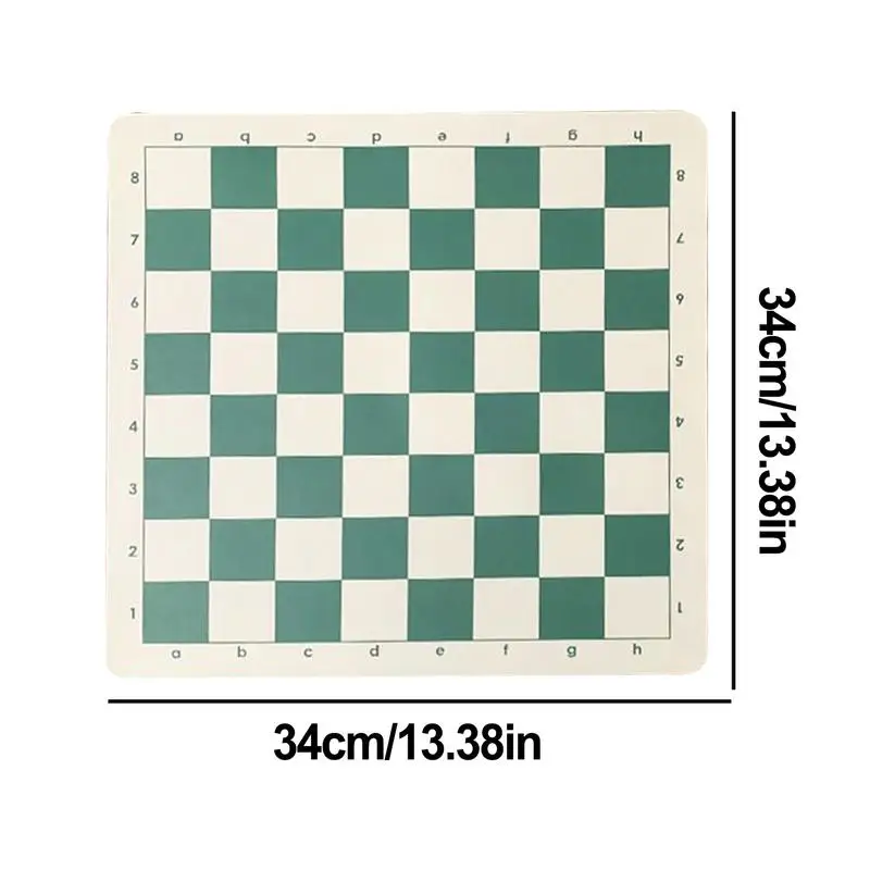 Chess Boards For Adults 64 Grids Tournament Chess Mat Roll Up Board Compact Rollable Chessboard Checkers Folding Board For