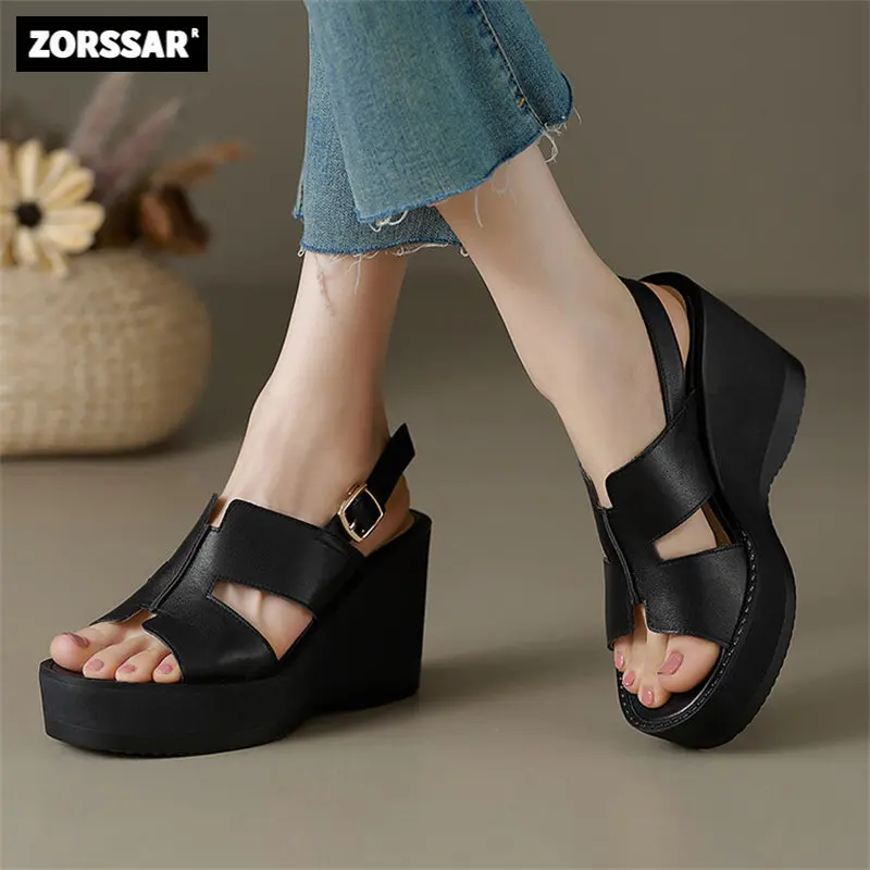

Women Sandals Soft Bottom Wedge Heels Sandals Summer Shoes Women Platform Sandalias Mujer Elegant Wedges Shoes For Women