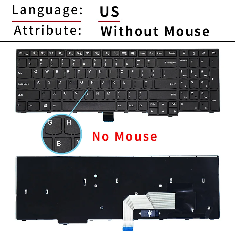 US Russian keyboard for lenovo thinkpad edge e550 e550c e555 e555c e560 e560p e565 sn20f22485 00hn085 00hn085 nsk-z50st