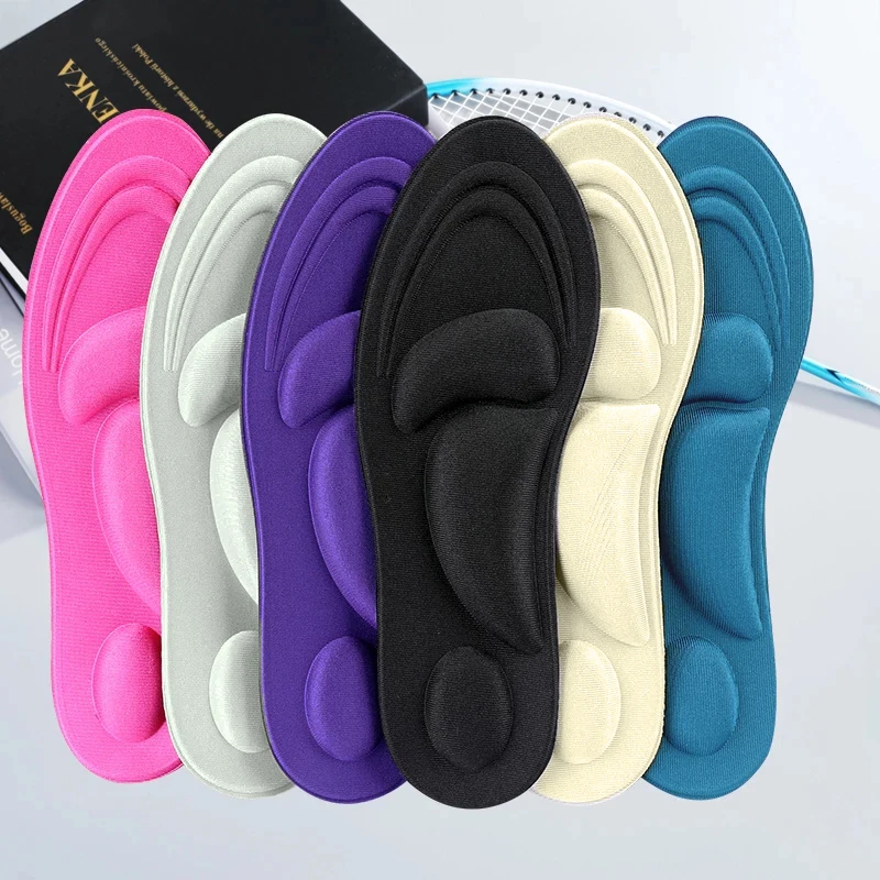

FootMaster 4D Memory Foam Flat Feet Arch Support Massage Plantar Fasciitis Sports Pad Orthopedic Insoles for Shoes Women Men