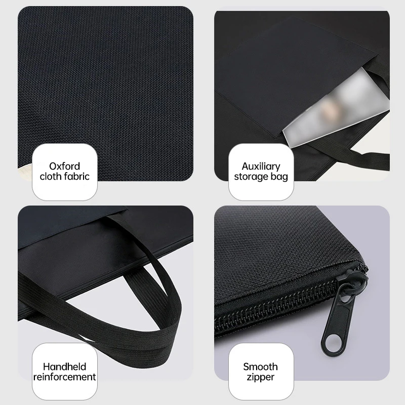 A1 Painting Board Storage File Bag Waterproof Painting Bag for Drawing Sketching Art Case Travel Art Supplies Tote Bag Black 4