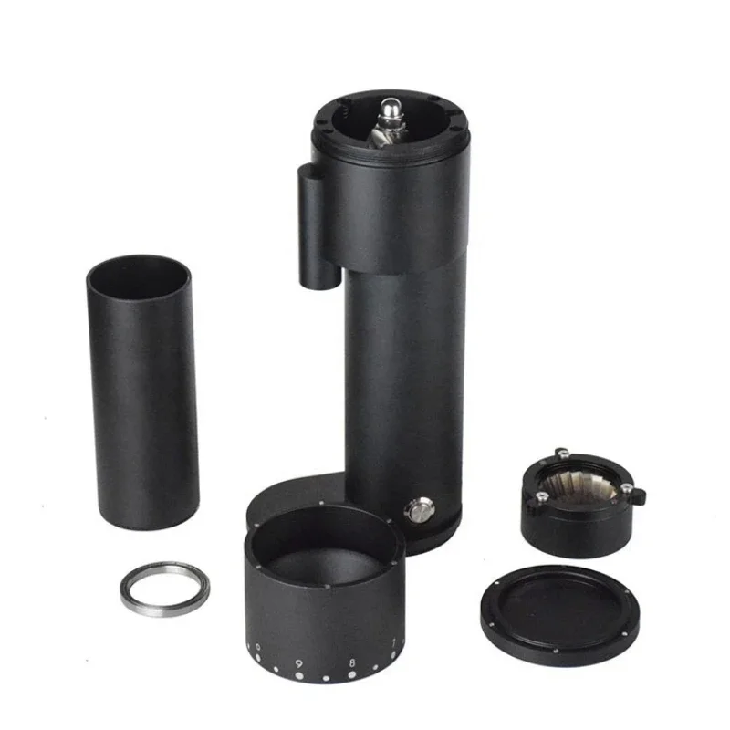 38-48mm Mini Electric Burr Espresso Coffee Grinder Portable Tin Coated Conical Burr Usb Coffee Grinder Single Dose Adjustable 5