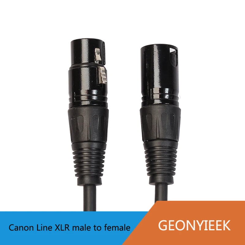 Кабель GEONYIEEK из цинкового сплава XLR штекер-гнездо аудиосигнальный кабель Cannon Balance