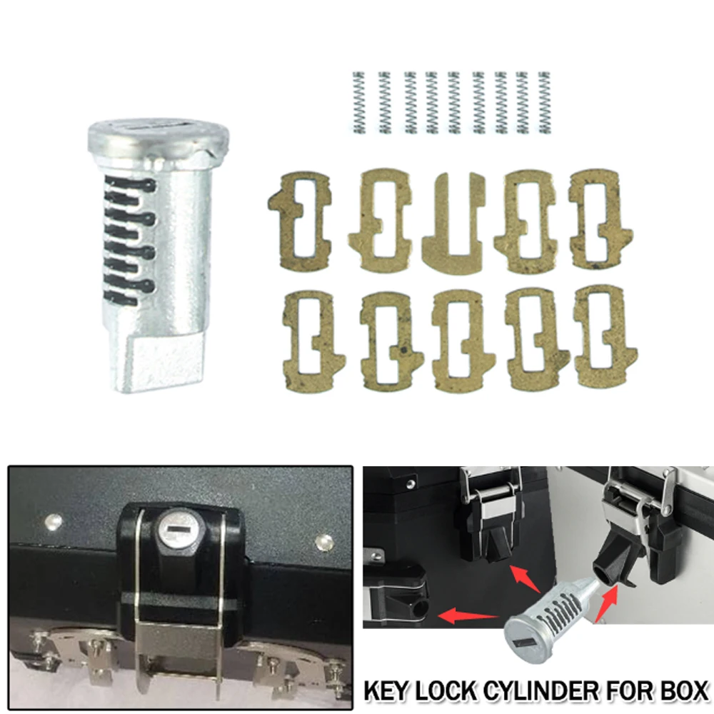 Motorcycle Lock Cylinder Aluminum Core Plug Top Case Box Saddlebag Trunk Key Cylinders For BMW R1250GS R1200 GSA F800GS F650GS motorcycle key cylinder lock