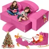 Modular Kids Play Couch, Convertible Kids Foam for Playroom & Bedroom, Versatile Toddler Sofa Fold Out DIY Building Fort 1