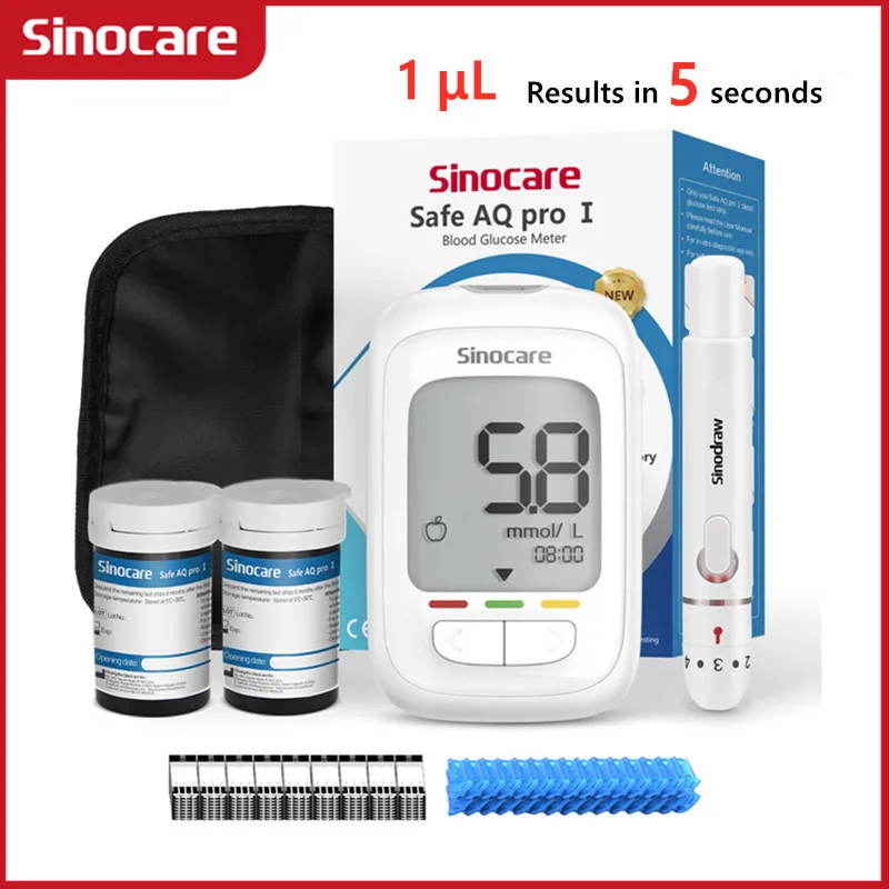 Глюкометр Sinocare Safe AQ Pro I для измерения уровня сахара в крови