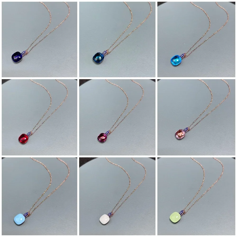 

Женское ожерелье с подвеской из искусственного кристалла, 12,6 мм