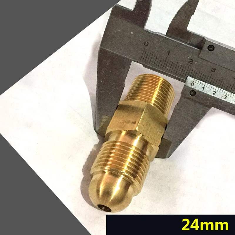 Description Picture 4 of itemG5/8 Male Connector Gas Adapter for Pressure Hose Cylinder Argon Co2 Nipple Gas Inner Wire to Outer Wire Connector