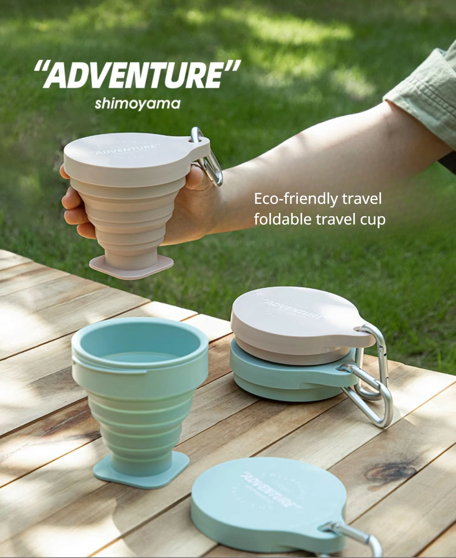 3 Bicchieri Pieghevoli In Silicone Alimentare - 200ml, Portatili Con Coperchio - Per Trekking, Campeggio E Viaggi