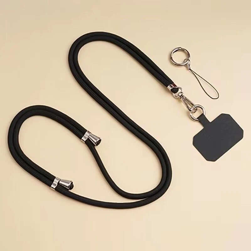 Universal Crossbody Phone Lanyard with Adjustable Necklace Strap and Anti-Loss Clip