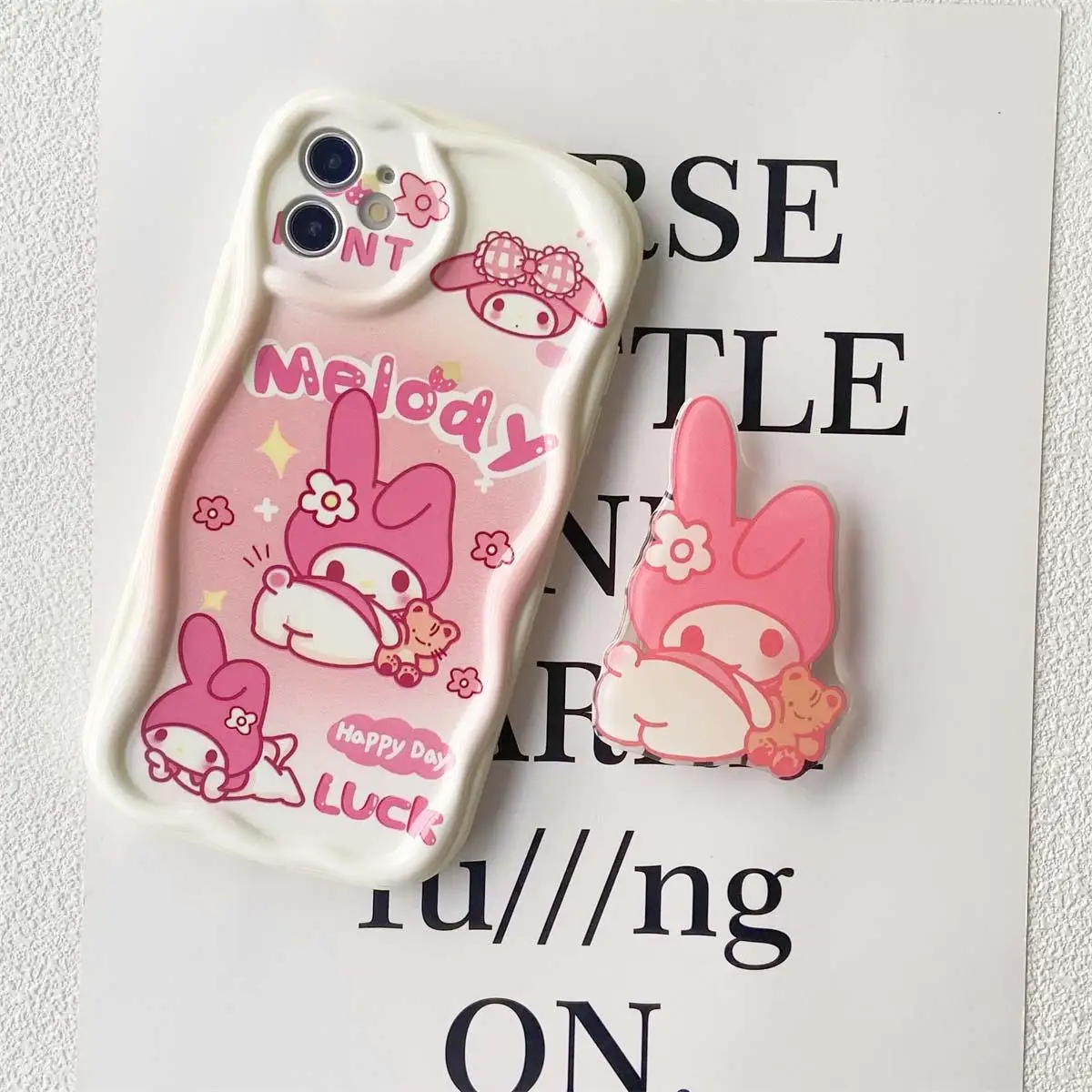 thumbnail image 1 of Funda de teléfono Kuromi Hello Kitty para Samsung Galaxy S24 Ultra S22 S21 Plus S20 S23 FE A55 A35 A54 A24 A14 A34 A25 A15 A53 A33 A73, 1 of 5