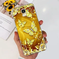 Lovely Printed Soft Silicone TPU Back Cover - Vibrant Design Protective Case for Samsung J6Plus (Lemon yellow)