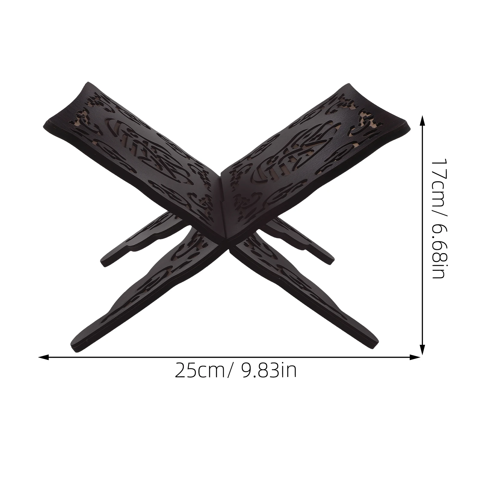 Foldable Quran Bible Book Holder Detachable Wooden Muslim Prayer Reading Holder Book Organizer Rack Home Decoration Bookshelf