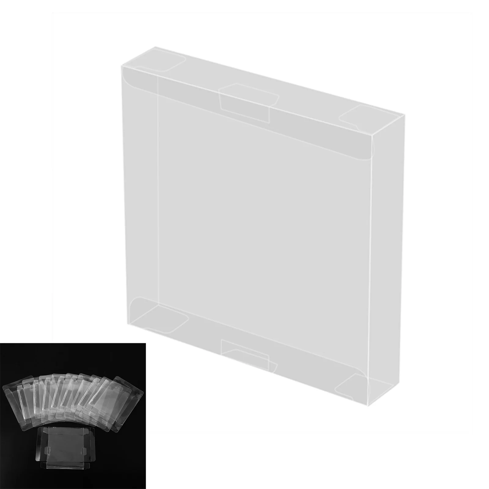 10pcs Transparent Cartridge Cover Protector Case for Nintendo GBA Boxed Game Case for Game Boy Cover for Game Boy