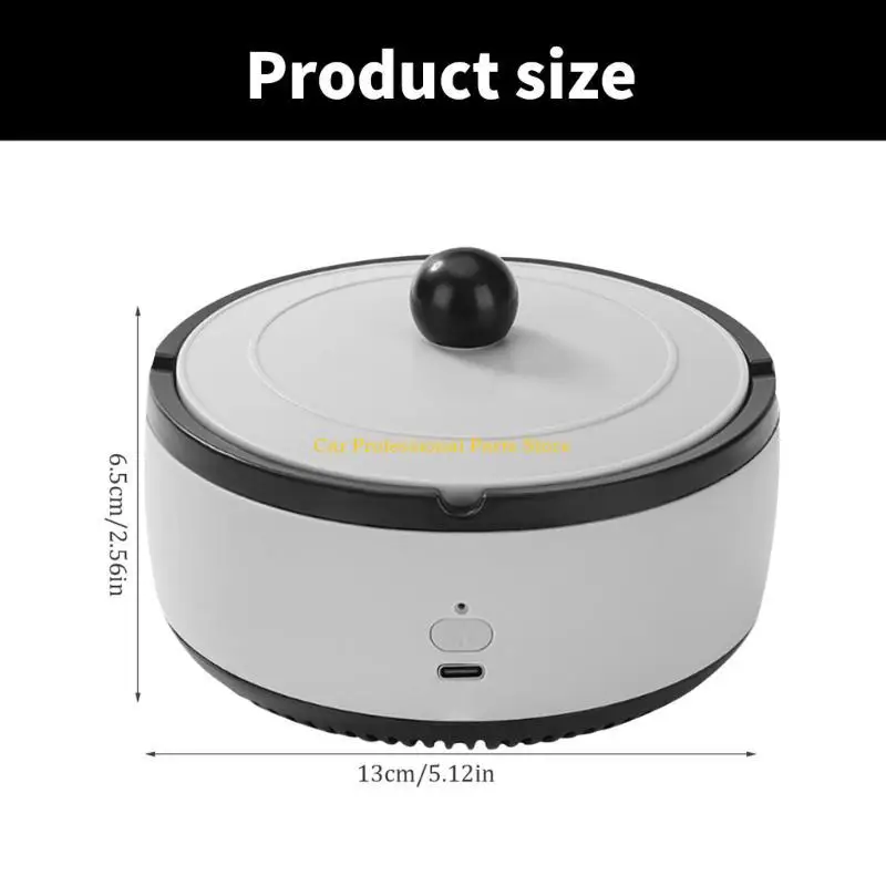 R53D 무연 재떨이 공기 청정기 USB 충전 가능 2 in 자동 소멸 홈 홈 자동차를위한 ASHTRAY 냄새 감소
