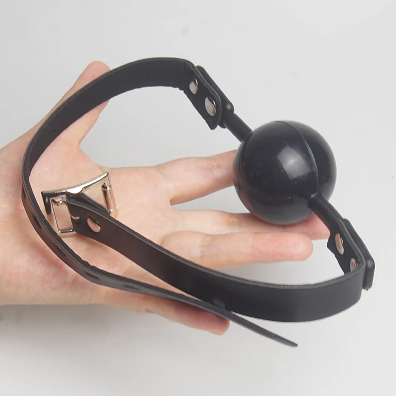 Bdsm Gag Leather Bondage,Solid Silicone Slave Mouth Gag Ball,Restraints,Harness Restriction,Sex Toys for Couples,SM Adult Games