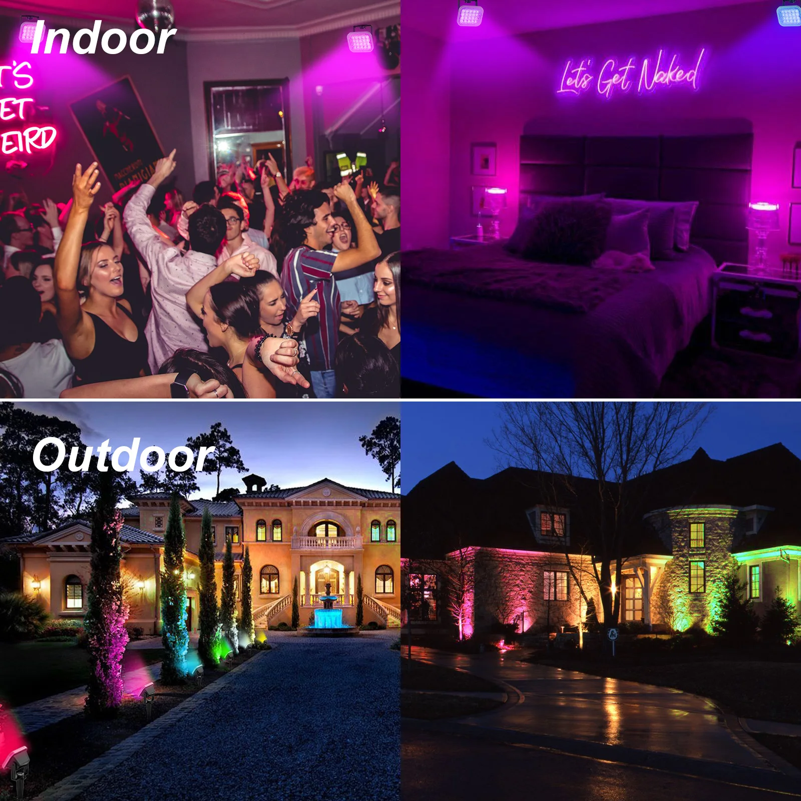 EU/UK/US Plug RGB Bluetooth App Controlled Outdoor LED Landscape Lamp IP65 Waterproof Garden Lights Lawn Lamp Path Spotlights
