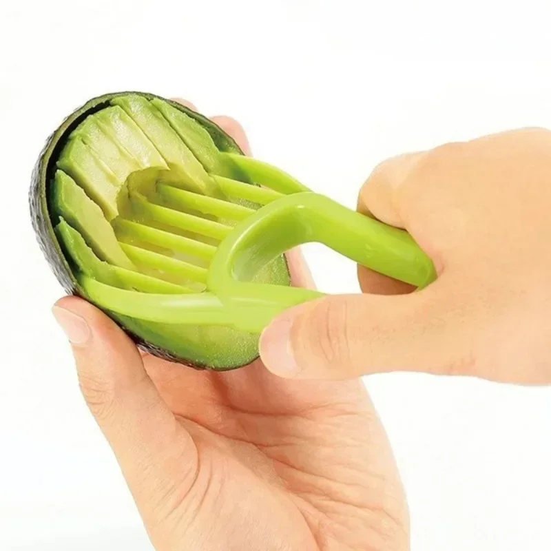 Multifunctional Avocado Cutter Corer Butter Fruit Slicer Peeler Pulp Separator Plastic Knife Kitchen Tools Gadgets Accessories