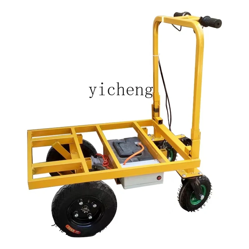 

Zf Electric Four-Wheel Trolley Tile Cement Handling Warehouse Truck