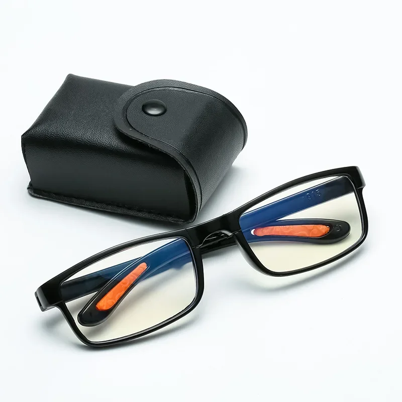 Fashion Far Sight Glasses TR90 High Definition Resin Presbyopic Glasses Portable Folding Square Frame Anti-blue Reading Glasses 5