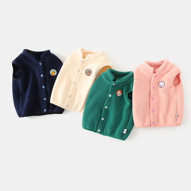 Baby Vest Clothing Winter Ollie Velvet Vest Winter Horse Jacket Children's Clothing Boys' Sweetheart