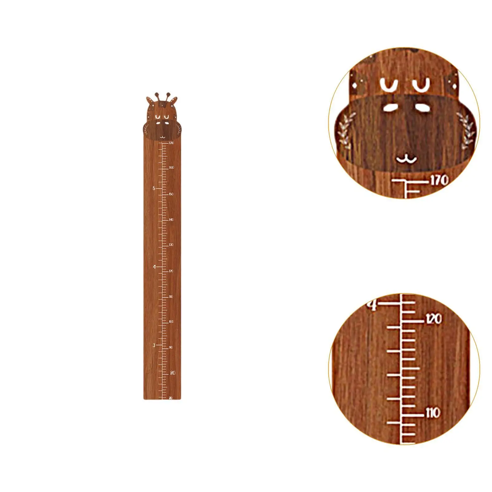 Height Measurement Measuring Ruler Wood Decoratins Wall Height Growth Chart Gauge Ruler for Kids Adult Baby Growing Photo Props