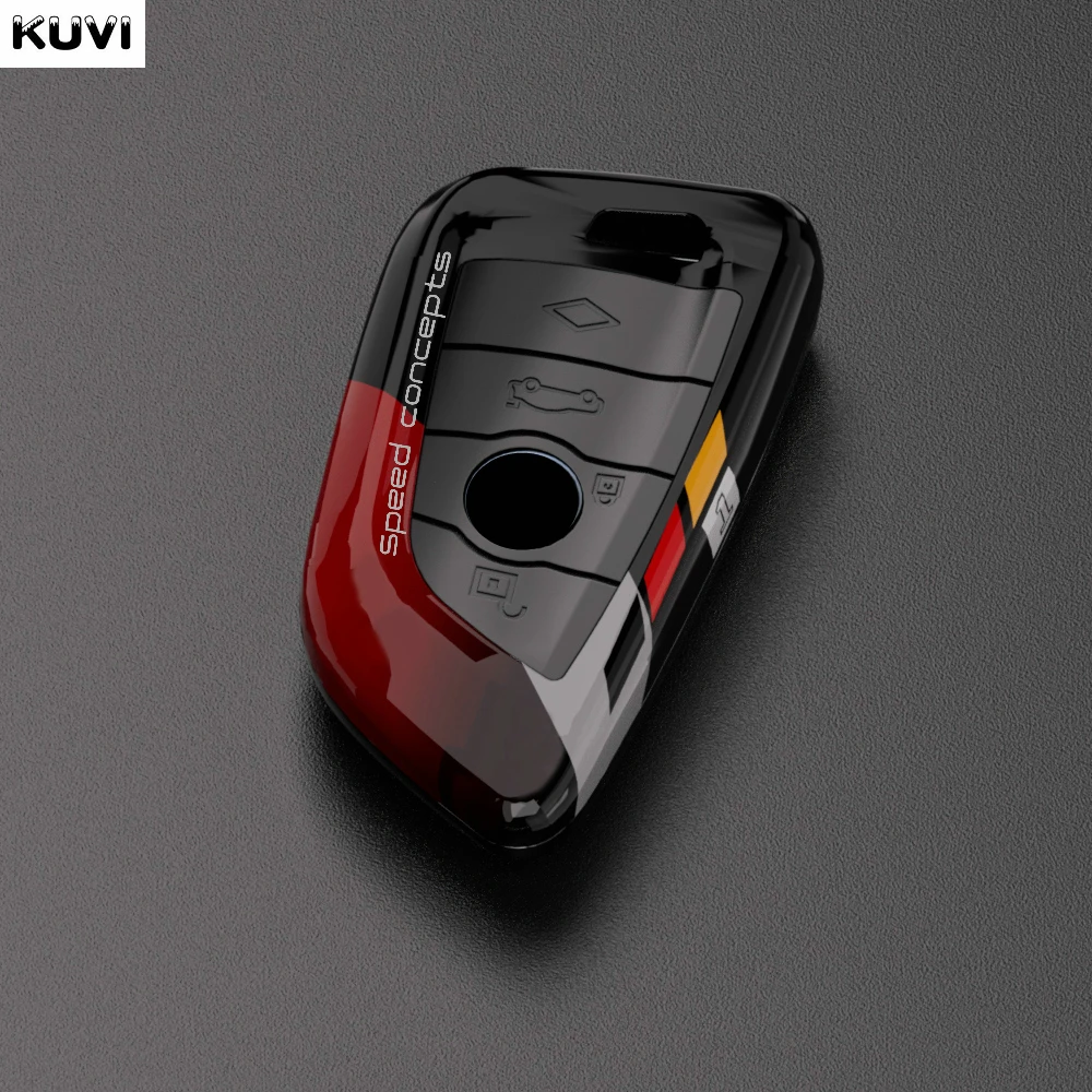 ABS 탄소 섬유 자동차 키 케이스 커버 가방, 거치대 쉘 키체인 보호 스타일링, BMW G20 G30 X1 X3 X4 X5 G05 X6 액세서리