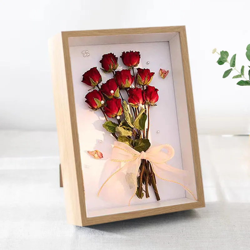Shadow Box Depth 3cm Wooden Photo Frame For Displaying Three-Dimensional Works Nordic DIY Wood Picture Frame Photo Decor view 6