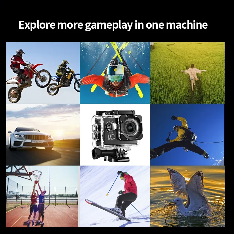 Sports Camera Underwater Waterproof Multifunctional Outdoor Riding Locomotive Diving