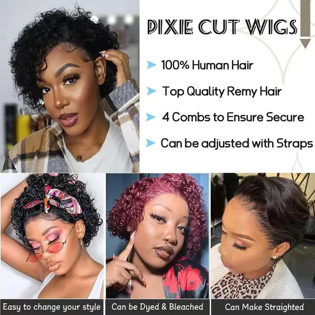 Short Curly Human Hair Wigs