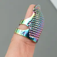 Adjustable Retro Sewing Thimble – Finger Protection Cover for Handmade DIY Crafts, Embroidery & Sewing - Image 5