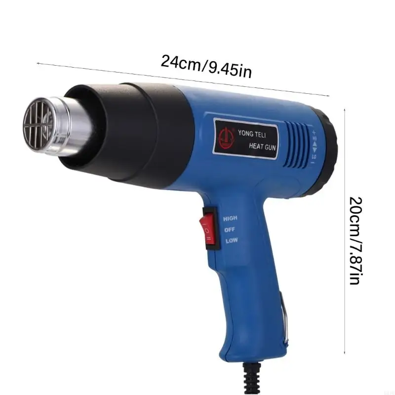 Heating Guns 600W 300℃ 600℃ Fast Heating Heavy Duty Hot Air Guns Variable Temperature
