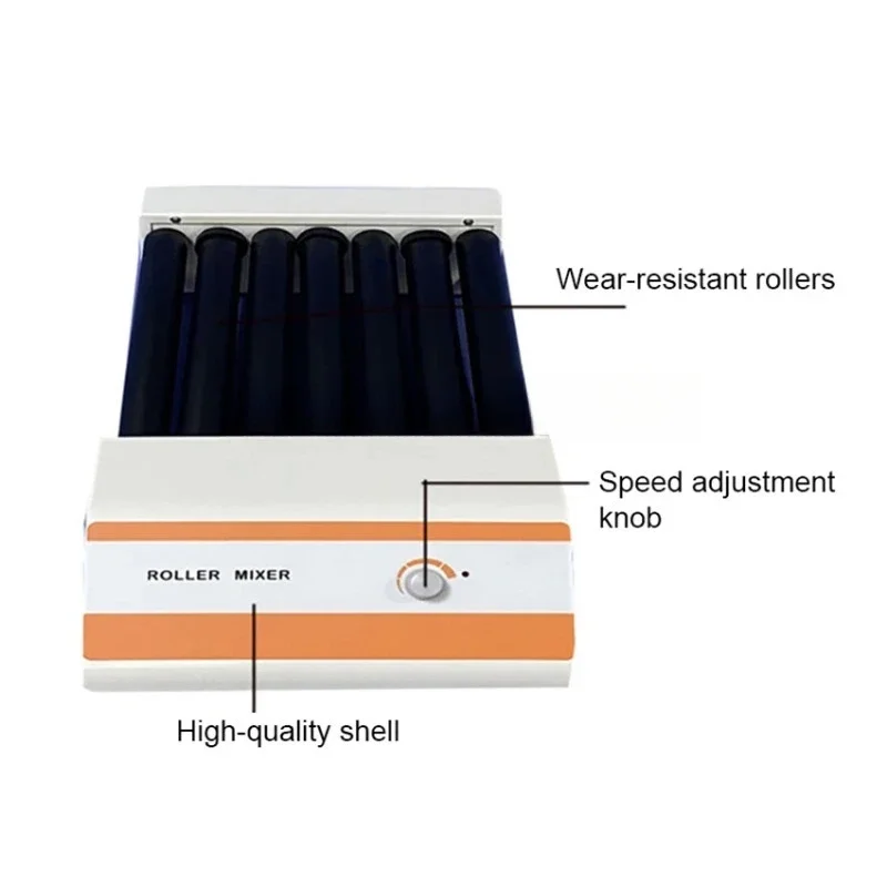 5/7 Rollers Blood Mixer Horizontal Rotator Blood Mixer Tube Roller Rolling Collection Tube with Timing Speed 110rpm