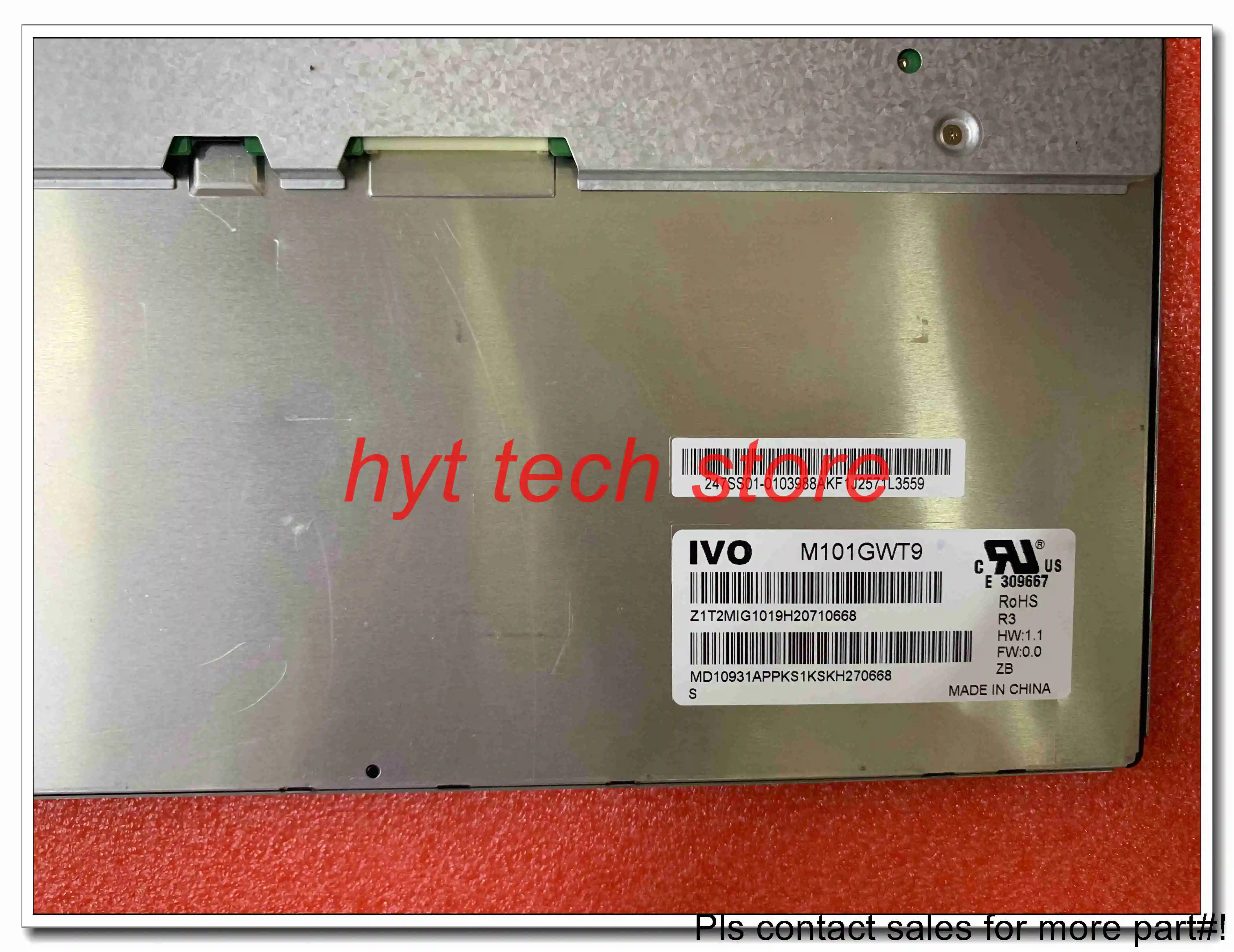 10.1 ġ LCD г M101GWT9 R3 1024*600 100%,  