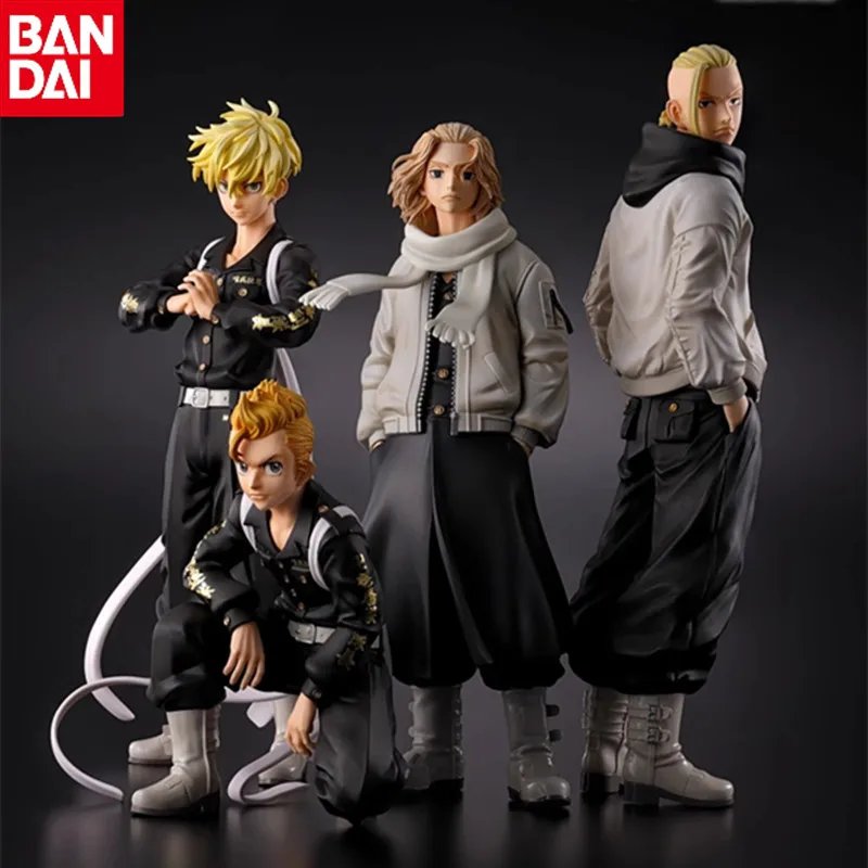 

In Stock Original Bandai Tokyo Revengersmikey Draken Katsuya Matsuda Takedo Hanagaki Anime Figure Model Pvc Collect Decoration