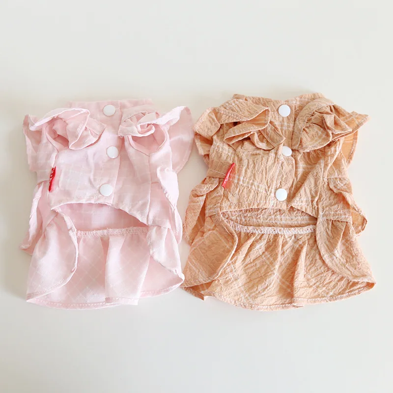 Dog Skirt Clothes Summer Cat Skirt Pet Dress Yorkshire Terrier Pomeranian Shih Tzu Chihuahua Puppy Small Dog Clothing xs