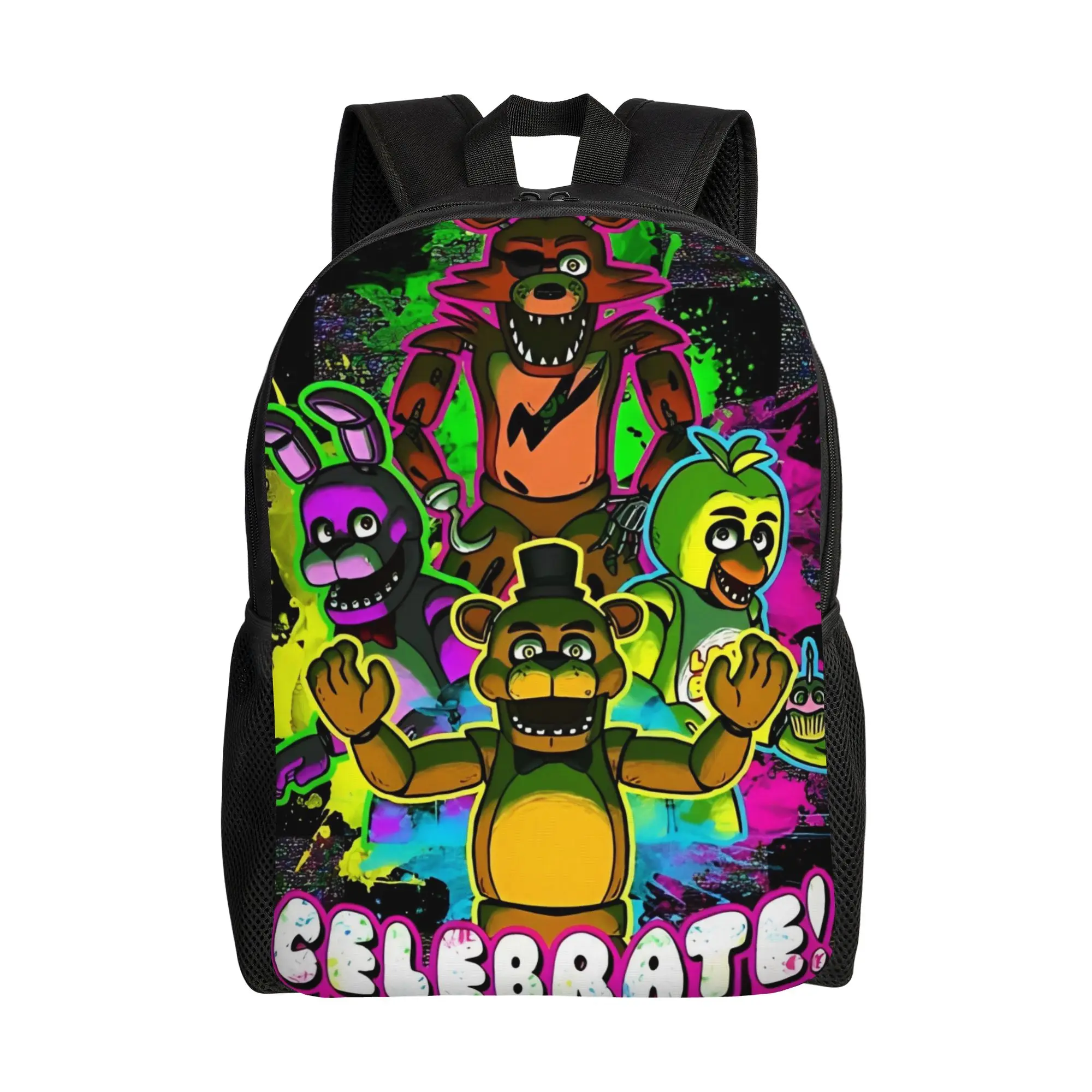 Foxy FNAF It's Me Cool Backpack - Stylish Canvas Daypack for School, Travel & Adventure