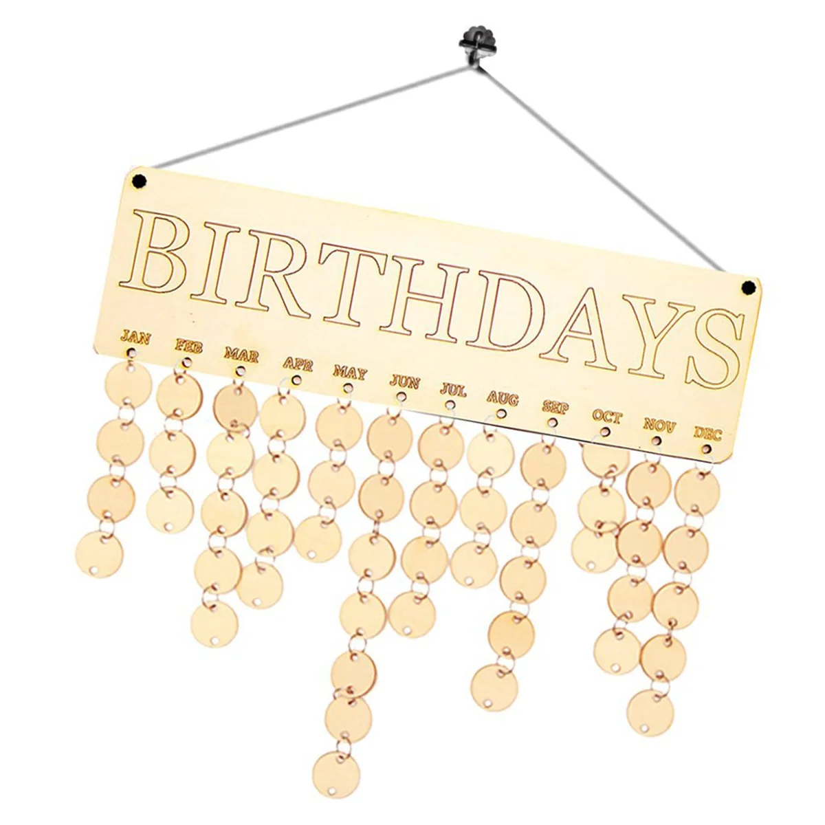 Calendar Birthday Wooden Family Reminder Board Diy Sign Plaque Wall Hanging desk calendar,wall calendar