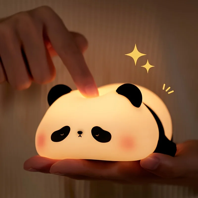 Pangda Gift Silicone Pat Lamp LED Bedside Lamp Christmas Pat Silicone Night Light Charging Companion Sleep Lamp Outdoor Camping