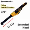 Cordless Ratchet Wrench Upgraded Extended Head Removal Screw Nut 220N.m 3/8" Electric Driver Power Tools For Dewalt 20V Battery 1