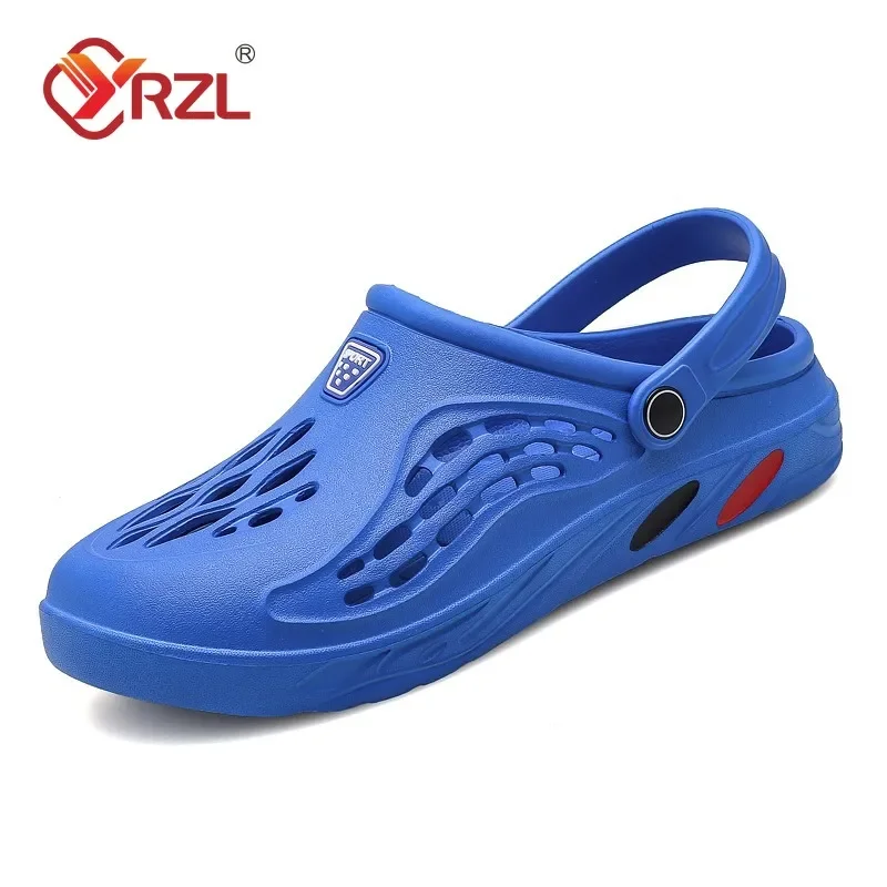Mens Slippers YRZL Unisex Soft Non-slip Wear-resistant Casual Sandals Comfortable Slip on Beach Shoes Outdoor