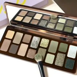 Vibrant Earth and Ocean Eyeshadow Palette - Creative Beauty Collection (16 colors)