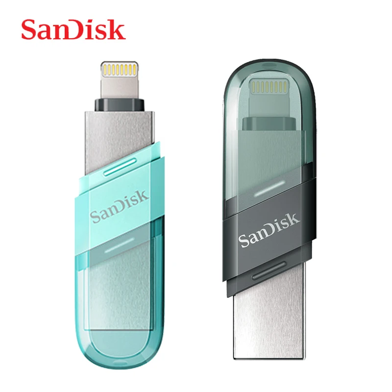 SanDisk – clé USB 3.0/3.1 iXpand à rabat, support à mémoire de 64 go et 128  go, pour iPhone X 11/8/7Plus/5/5s/5c/6/6s Plus/ipad et ordinateur