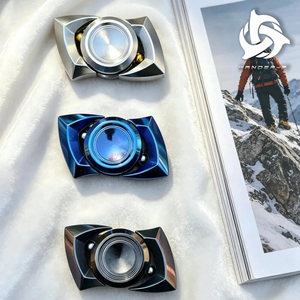 WANDER-Z EDC Deng Feng Fidget Spinner 2날개형 Fidget Spinner 성인용 Fidget 장난감 스트레스 해소 장난감 오리지널 디자인