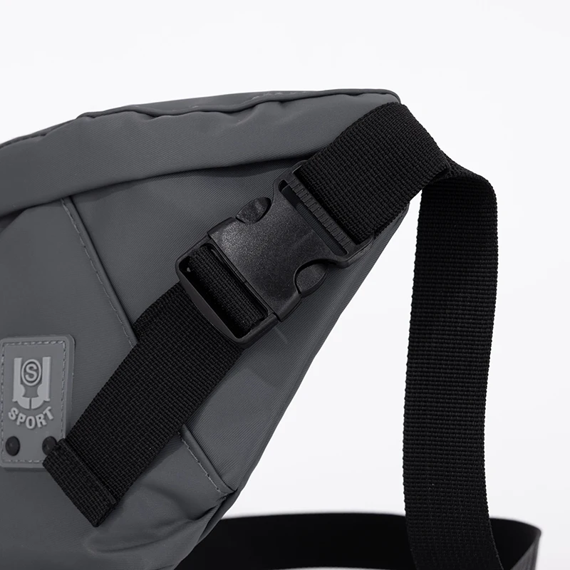 Men's large capacity waist bag - foldable, lightweight, perfect for outdoor, hiking, commuting, and sports waist bags