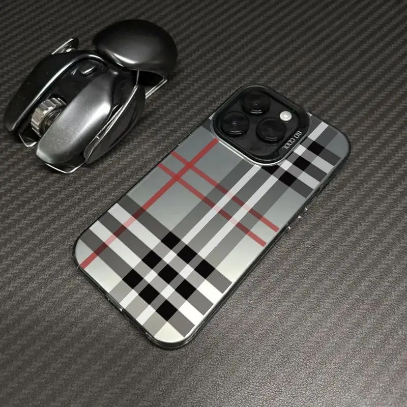 Fashionable Classic Plaid Pattern Phone Case For iPhone 17 16 15 14 13 12 11 Pro Max XR XS MAX 7 8 PLUS MIN INS Shockproof Cover 1