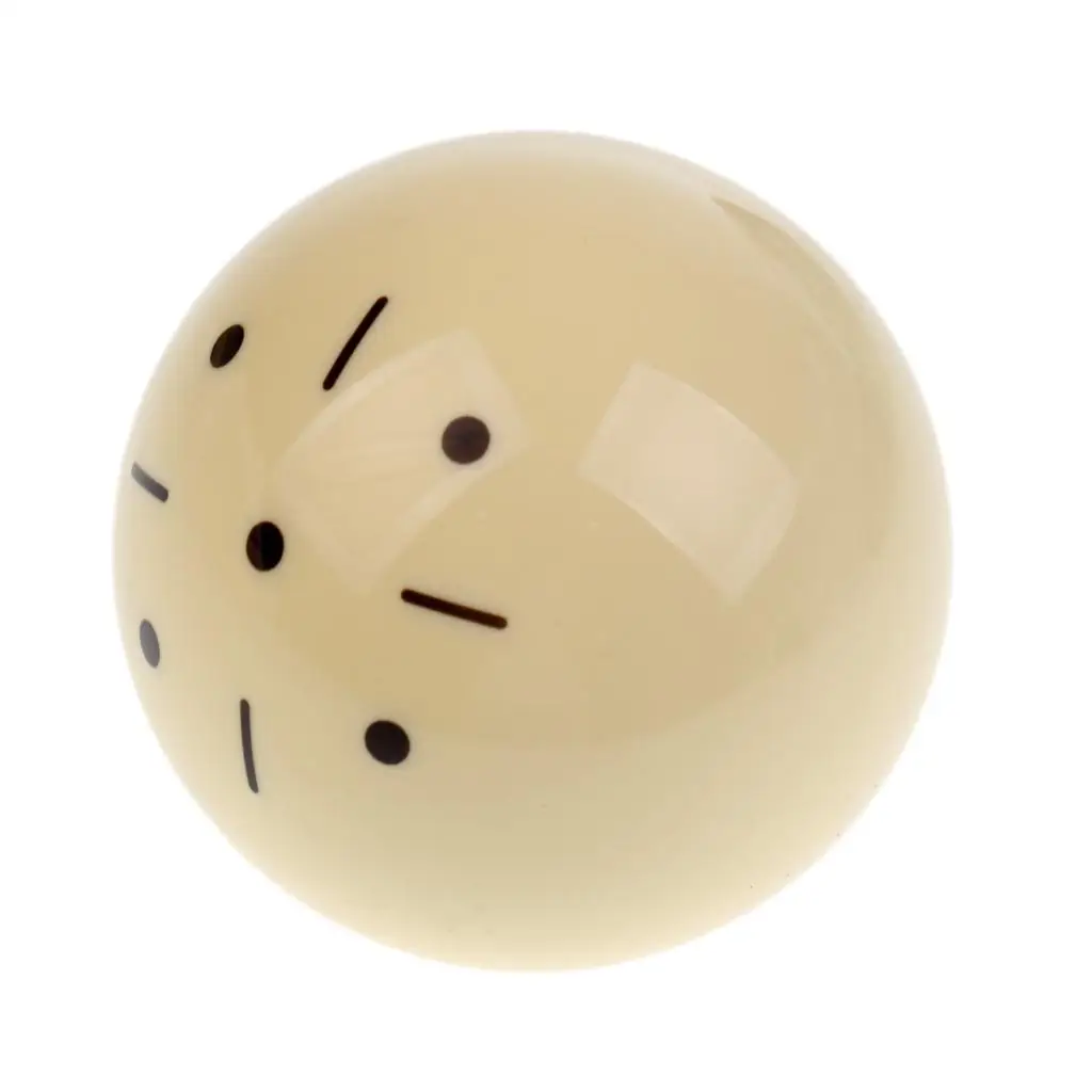Black Dot Practice Training Billiard Pool Cue Ball 2 1/4" 6 oz 1 Piece