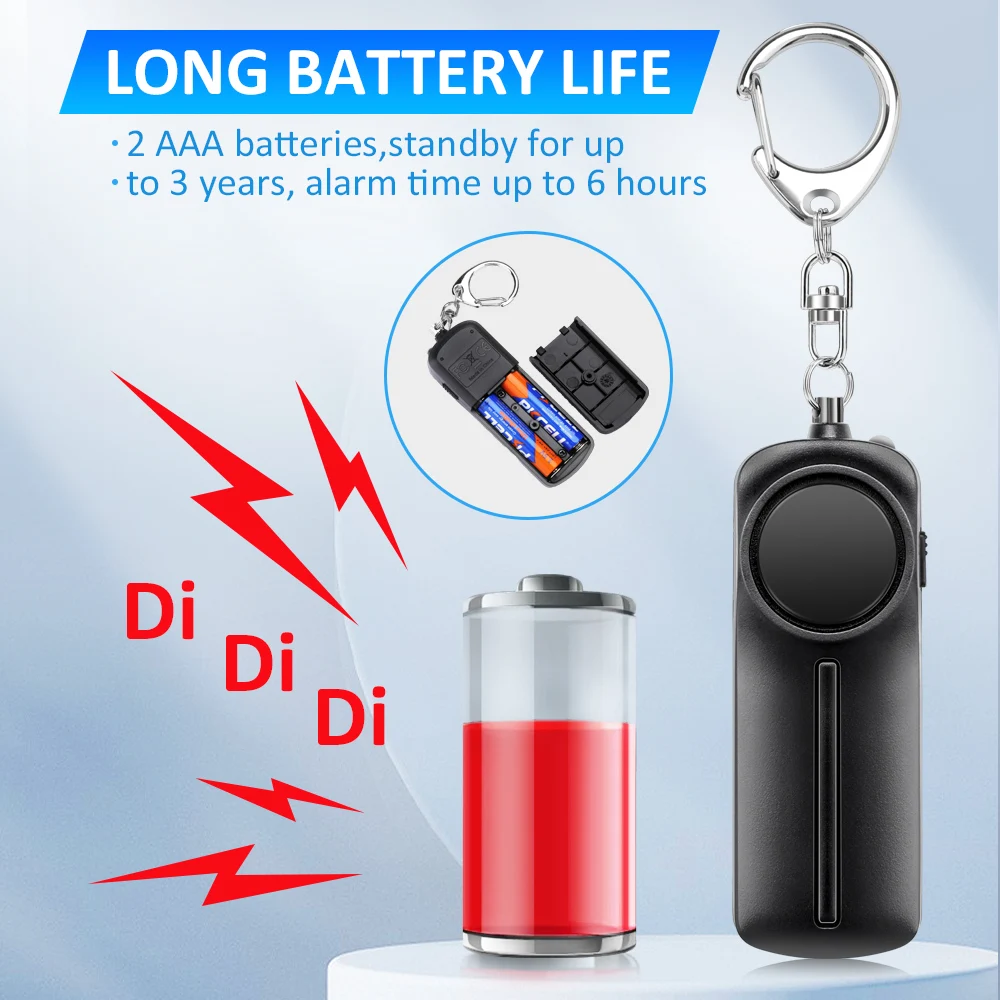 Personal Security Alarm - 130dB Loud Keychain Alert for Self Defense and Safety