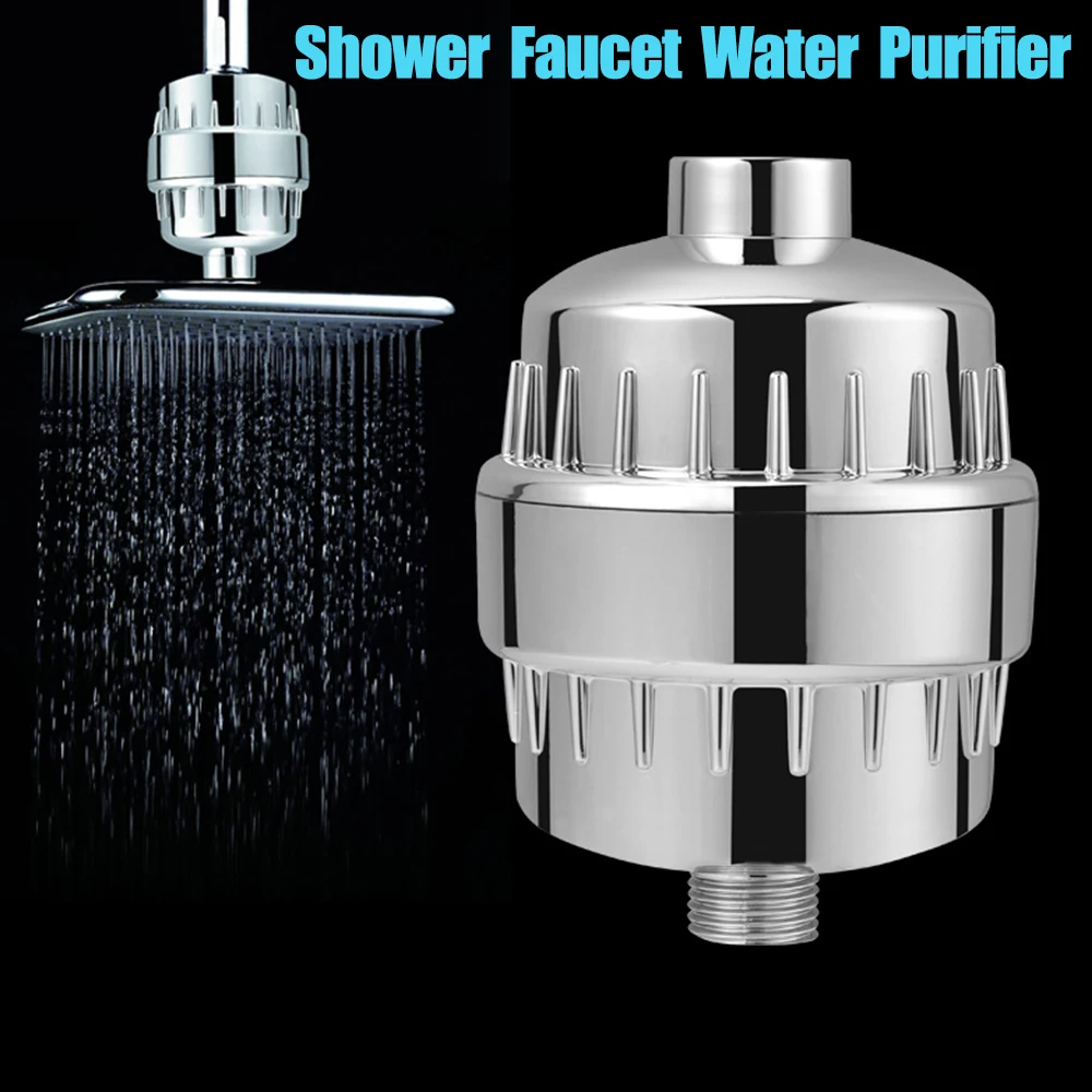 15 Stage Activated Carbon Shower Hard Water Filter Multistage Water Purifier Chlorine Removal Reduce Dry Itchy Skin