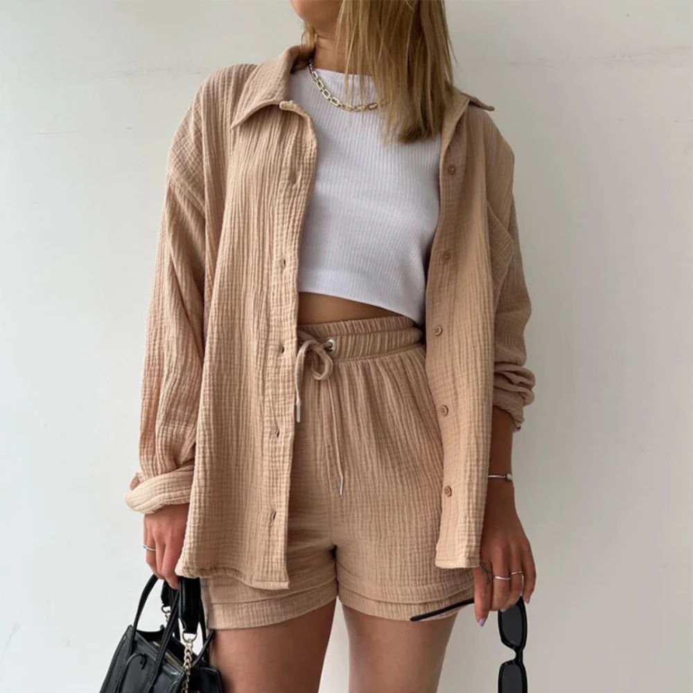 2024 Women Casual White Suit, Green Shorts And Shirt, Elegant Tops And Loose Pants For Women, Fashionable For The Summer Of 2024
